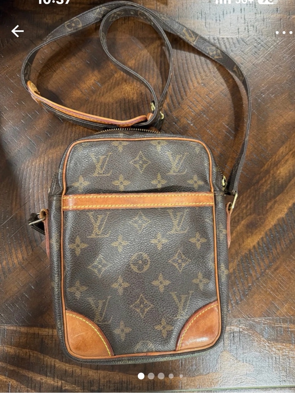Louis Vuitton Monogram Canvas Messenger Bag in Brown and Tan